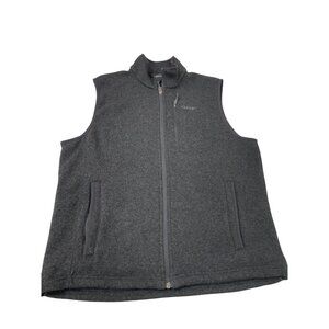 Orvis Mens Black Zip-Up Polyester Vest Size M SKU 8436
